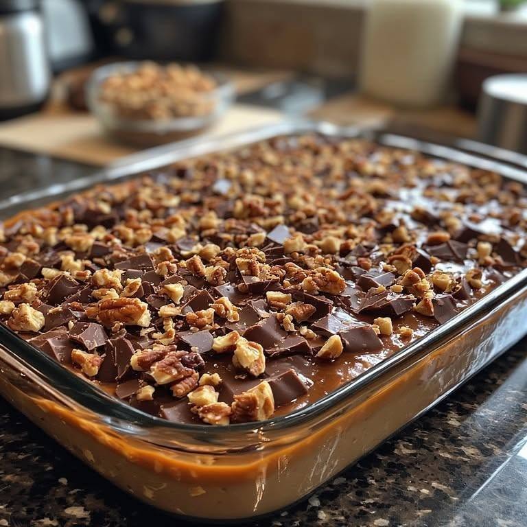 caramel chocolate crunc bars