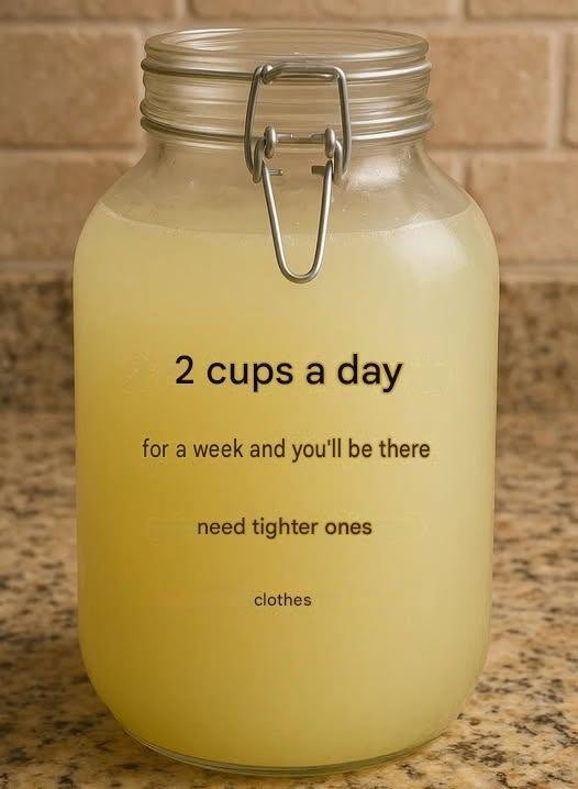 Natural slimming drink: warm water, apple cider vinegar, ginger and lemon