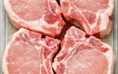 Pour everything over those raw center-cut pork chops in the casserole dish and 5 ingredients later your friends will be begging you for the recipe