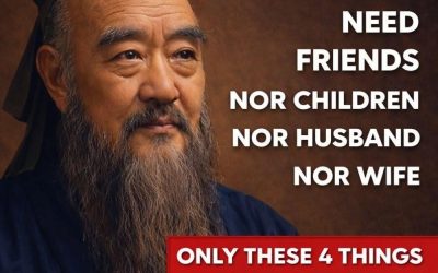 Moral 4 principles attributed to Confucius to build a fuller and more balanced old age.
