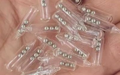 Identifying Small Glass Tubes Containing Three Tiny Ball Bearings