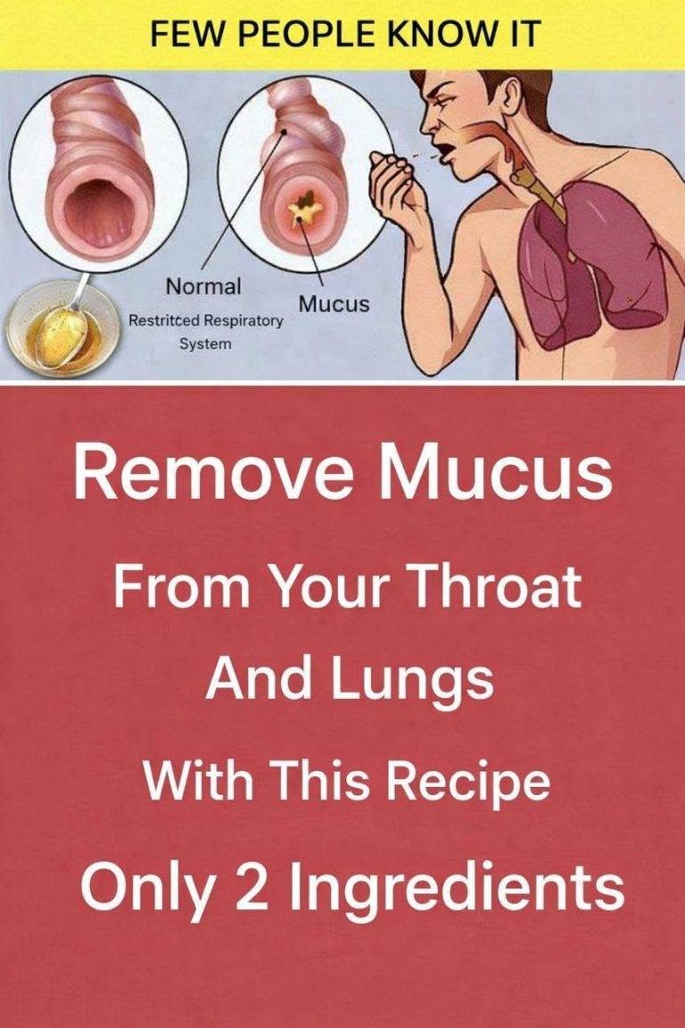 Clear your throat and lungs of mucus with this recipe – just 2 ingredients