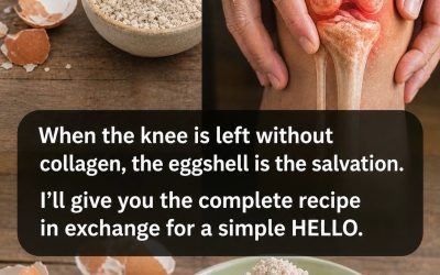 When your knee loses collagen, eggshells are a lifesaver. Recipe in the first comment.