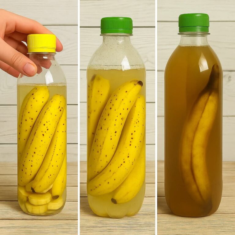 Banana peels: Place them in a bottle. If you use them like this you will never throw them away again